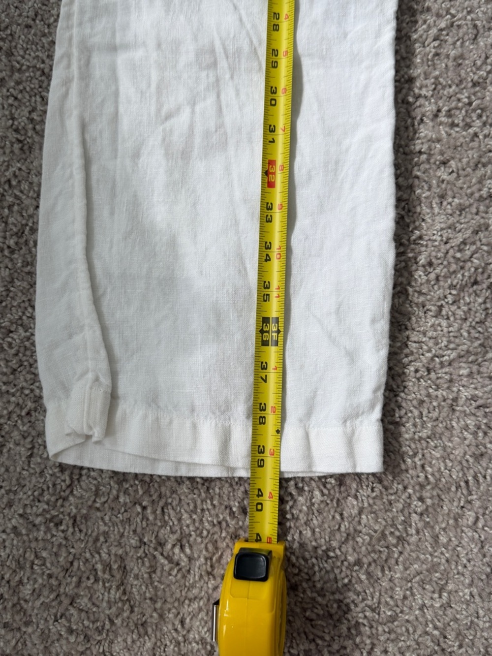 Women’s White Linen Blend Vest and High-Rise Pants Set Size Small - Picture 12 of 16